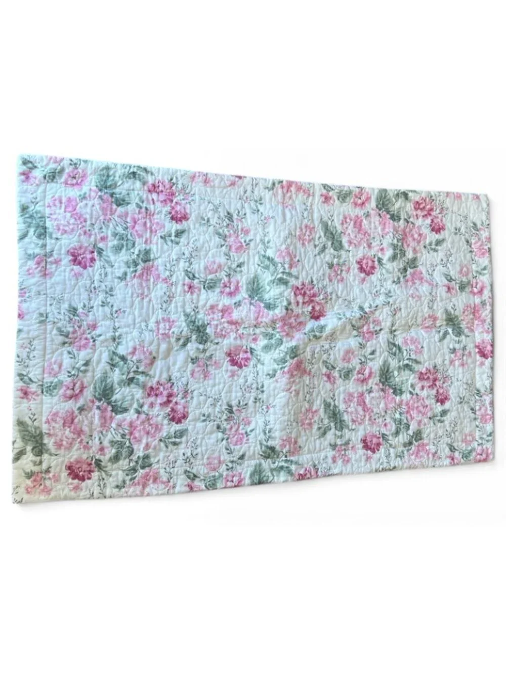 Laura Ashley Breezy Floral King Quilt set 104”x 90” Cottage Core Shabby Chic